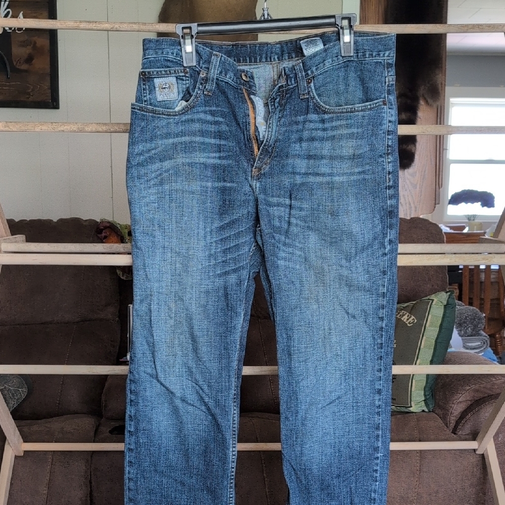Cinch Blue Relaxed Jeans with Natural Fading